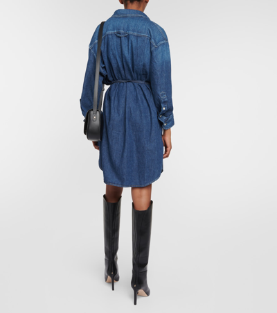 Shop Citizens Of Humanity Kayla Denim Minidress In Blue