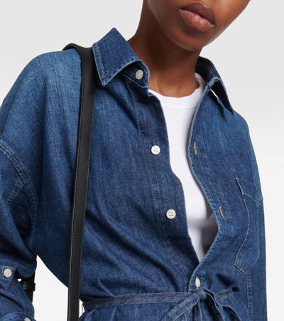 Shop Citizens Of Humanity Kayla Denim Minidress In Blue