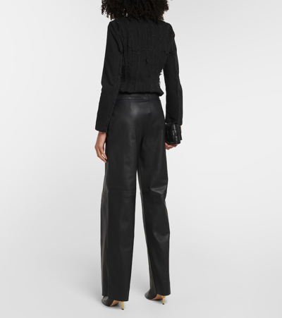 Stouls Alyssa Leather Pants In Black