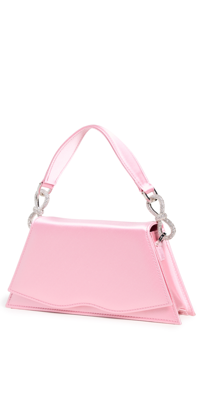 Shop Mach & Mach Samantha Classic Pink Satin Handbag Pink One Size