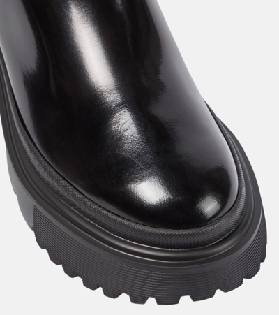 Shop Hogan H629 Pvc Chelsea Boots In Black