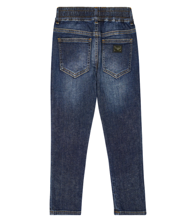 Shop Dolce & Gabbana Mid-rise Straight Jeans In Blue
