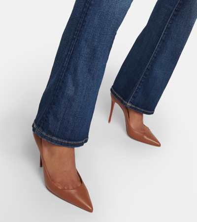 Shop 7 For All Mankind Low-rise Bootcut Jeans In Blue