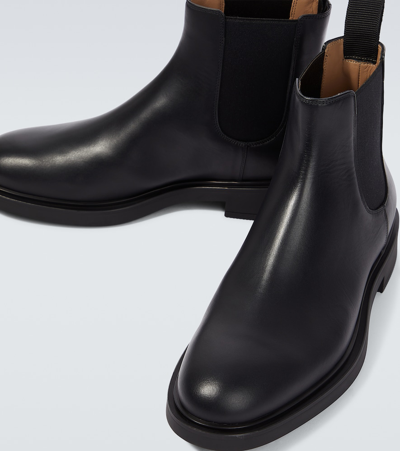 Gianvito Rossi Douglas Elastic-panel Chelsea Boots In Black