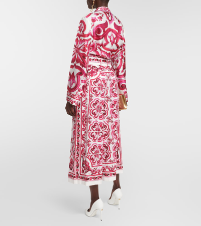 Dolce & Gabbana Printed High-rise Cotton Poplin Culottes In Multicoloured