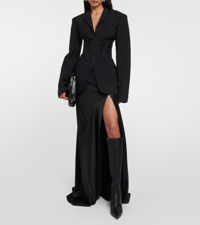 Gianvito Rossi Leather Bea Cuissard Over-the-knee Boots 85 In Black
