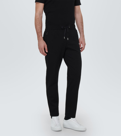 Shop Dolce & Gabbana Logo Jersey Sweatpants In Black