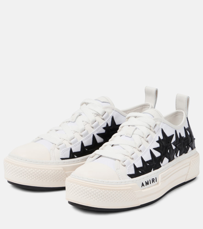 Shop Amiri Stars Court Low-top Sneakers In White
