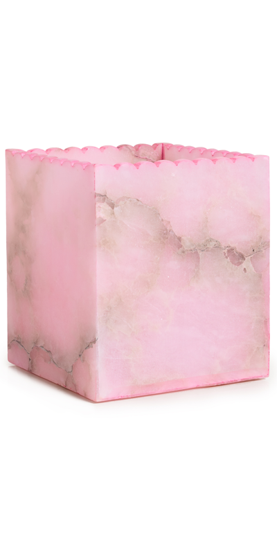 Shop Kassatex Waste Basket Pink