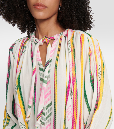 Velvet Peyton Jacquard Cotton Maxi Dress In Multicoloured