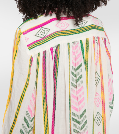 Velvet Peyton Jacquard Cotton Maxi Dress In Multicoloured