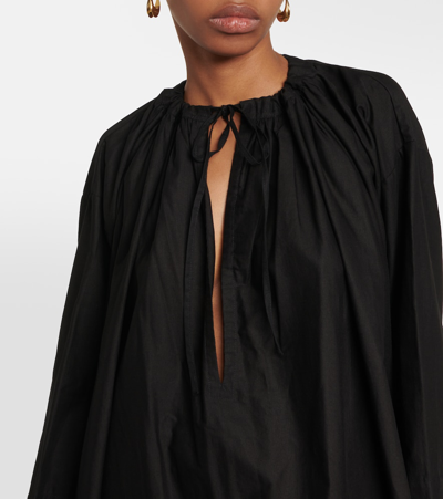 Shop Nili Lotan Nelya Embroidered Cotton Maxi Dress In Black