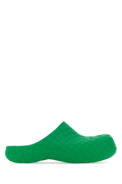 Shop Bottega Veneta Slippers In Green