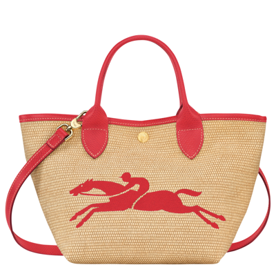 Shop Longchamp Panier S Le Panier Pliage In Red