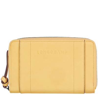 Shop Longchamp Portefeuille  3d In Wheat