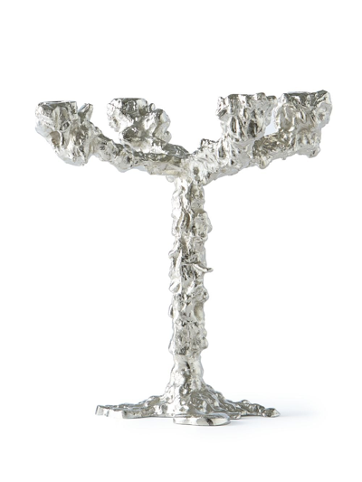 Polspotten Four-arms Drip Candle Holder In Silber