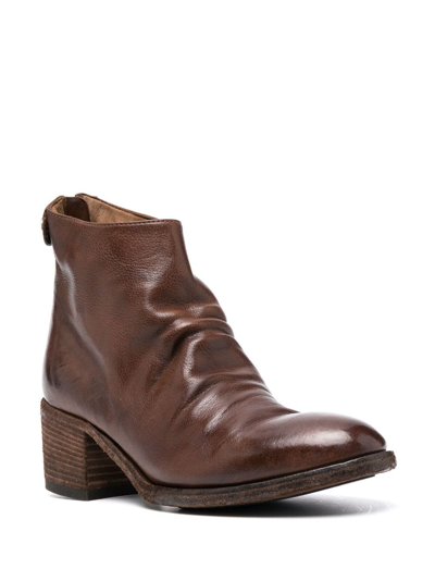 Shop Officine Creative Denner 113 Leather 55mm Boots In Brown