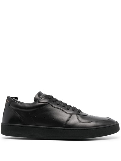 Shop Officine Creative Asset Low-top Leather Sneakers In Black