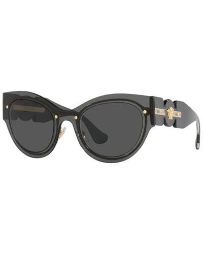 Shop Versace Women's Ve2234 53mm Sunglasses In Black
