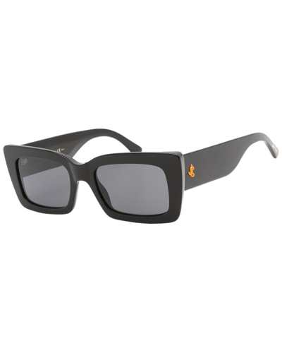 Shop Jimmy Choo Women's Vita/s 54mm Sunglasses In Black