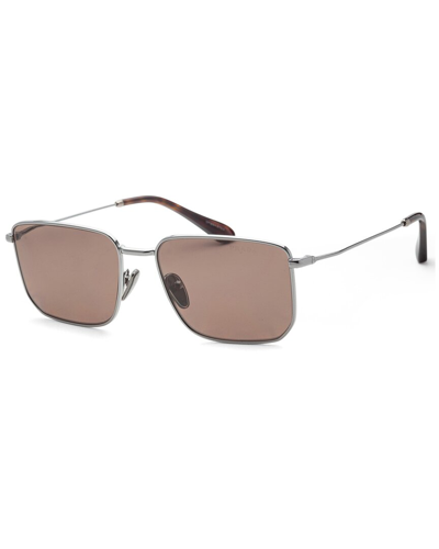 Shop Prada Men's Pr52ys 56mm Polarized Sunglasses In Grey