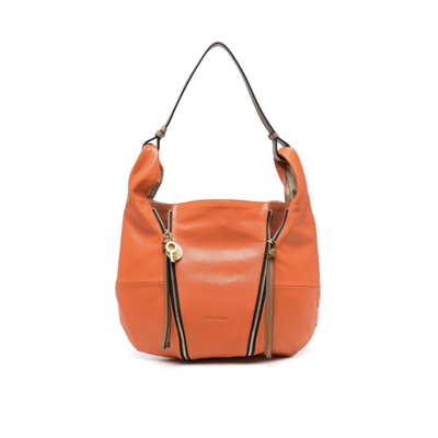 Shop See By Chloé Idra Leather Shoulder Bag In Orange
