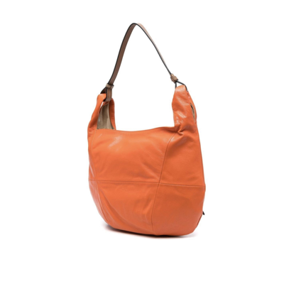 Shop See By Chloé Idra Leather Shoulder Bag In Orange