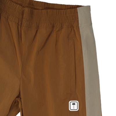 Shop Palm Angels Nylon Pants In Brown