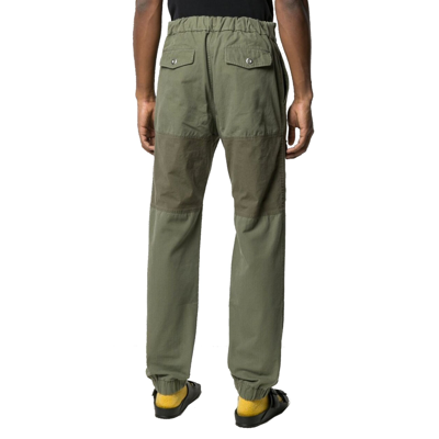 Shop Palm Angels Cotton Trousers In Green