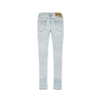 Shop Off-white Cotton Denim Jeans In Blue