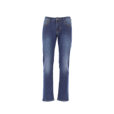 Shop Emporio Armani Denim Jeans In Blue