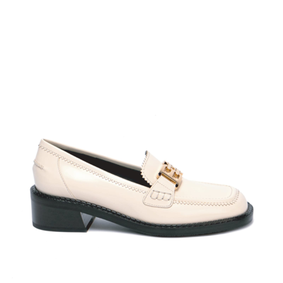 Shop Bally Ellyane Loafers In White