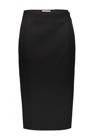 Shop Balenciaga Wrapped Pencil Skirt In Black