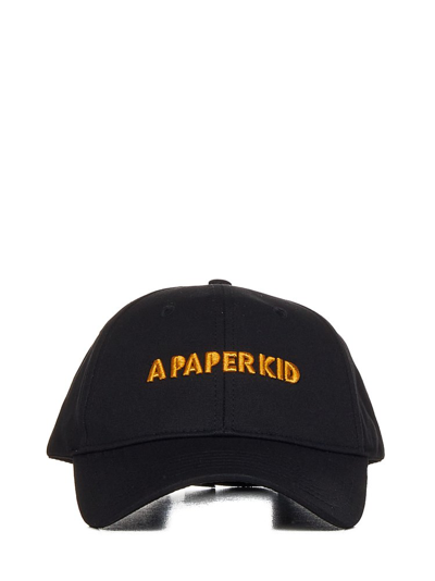 Shop A Paper Kid Curved Peak Baseball Cap In Black
