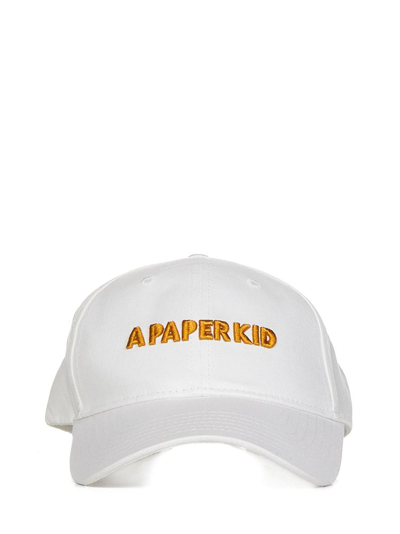 Shop A Paper Kid Curved Peak Baseball Cap In White