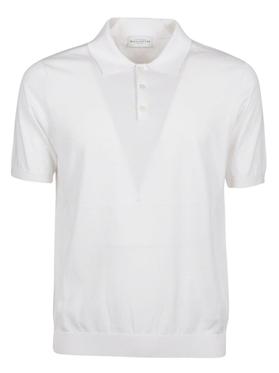 Shop Ballantyne Button Detailed Short In White