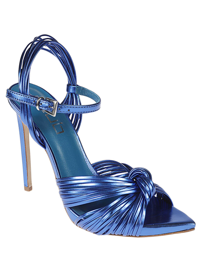 Shop Ncub Aura 37 Laminate Sandals In Blue