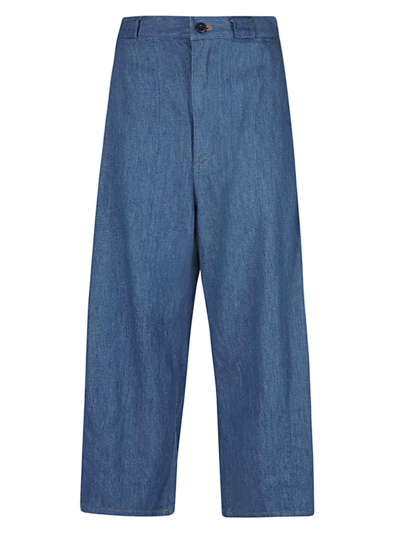 Shop Sarahwear Cotton Tulip Trousers In Blue