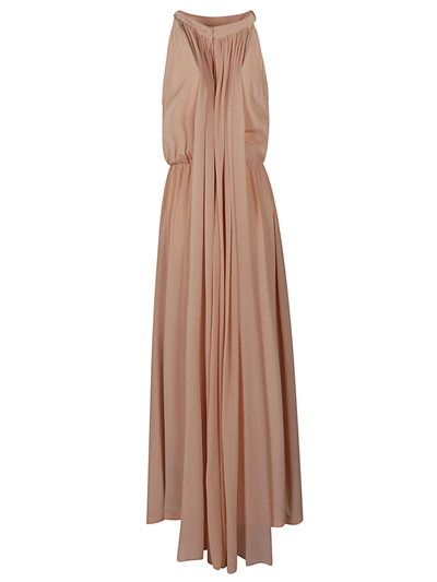 Cri.da Crida Silk Midi Dress In Pink