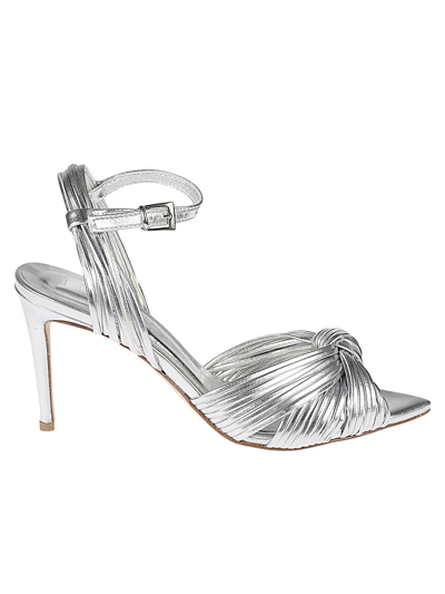 Shop Ncub Clara 36 Laminate Sandals In Silver