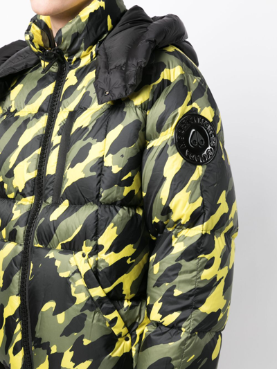 迷彩印花连帽飞行员夹克