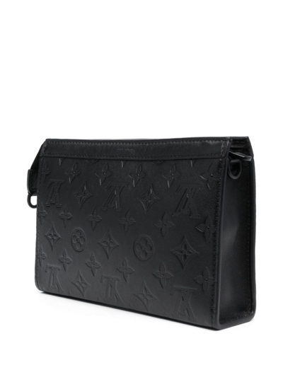 Louis Vuitton pre-owned Monogram Shadow Gaston crossbody bag, Black