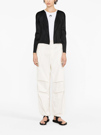 Shop Issey Miyake Monthly Colors Plissé Cardigan In Black