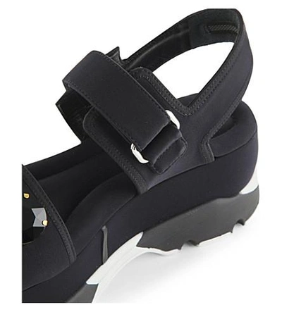 Shop Marni Embellished Flatform Sandals In Black