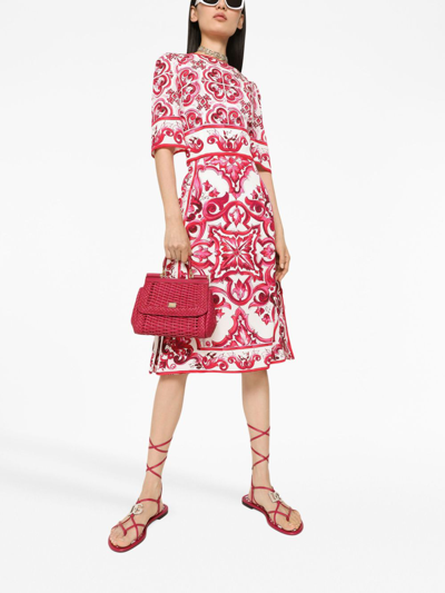Dolce & Gabbana Small Sicily Handbag In Red