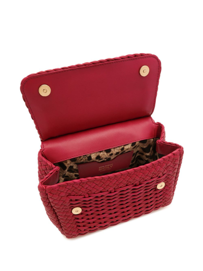Shop Dolce & Gabbana Small Sicily Handbag In Red