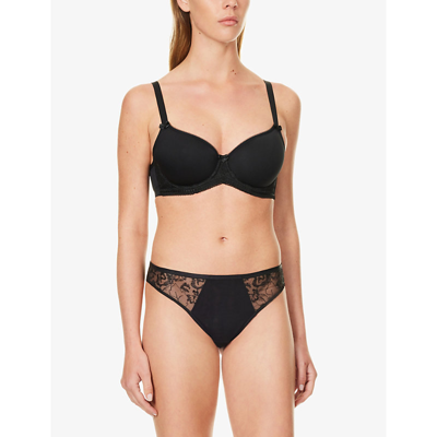 Panache Cari Spacer Molded Bra In Black