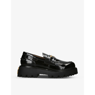 Shop Naked Wolfe Flawed Black Box Leather Loafers