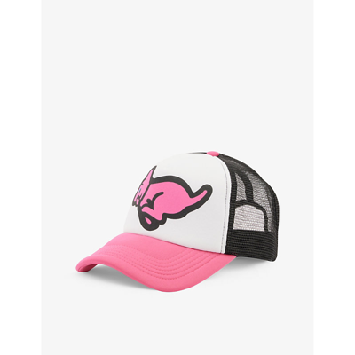 Shop Icecream Men's Pink Running Pup Brand-print Mesh Trucker Cap