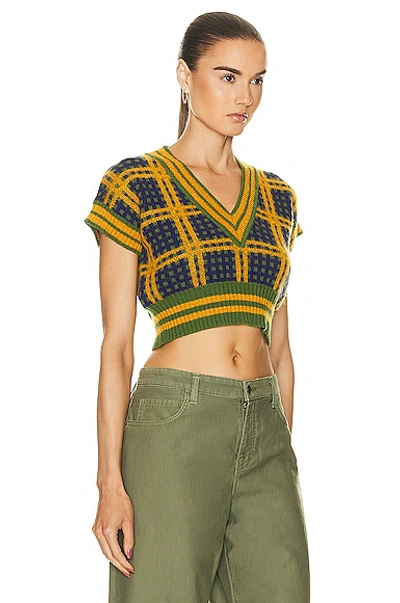 Shop Marni V-neck Sweater In Lawngreen